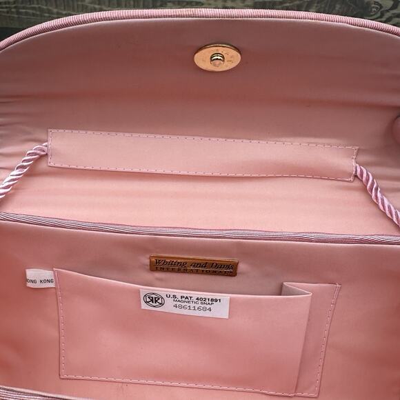 Vintage Whiting and Davis International Pink Purse Clutch - Picture 9 of 10